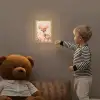 Hertje - Illustratie - Bloemen - Roze Light Box met kabel klein -sfeer4a_kind