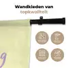 Oh darling - Geel - Hart Wandkleed katoen klein -sfeer2