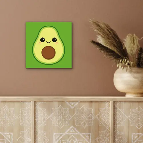 Avocado - Groen - Speels aluminium wit klein -sfeer4