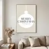 Christmas - Kerstballen - Japandi - Witte kerstballen Textielframe zwart klein -sfeer1