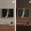 Champagne - Zwart - Spetters - Popping Light Box met batterij (Wandlamp) middel -sfeer3