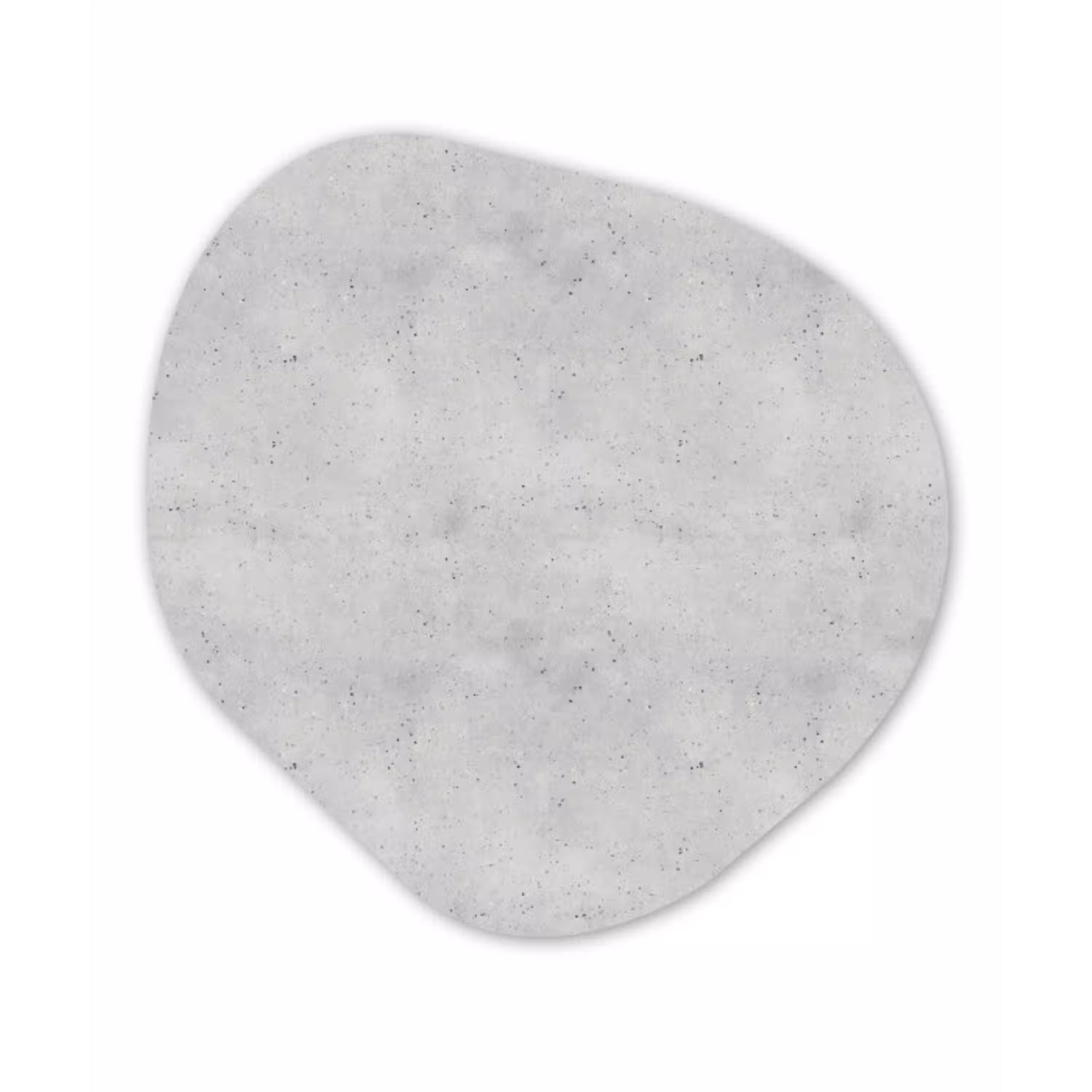 Grijs - Beton - Neutraal Wandcirkel Organisch Forex 3mm klein 629 -3d