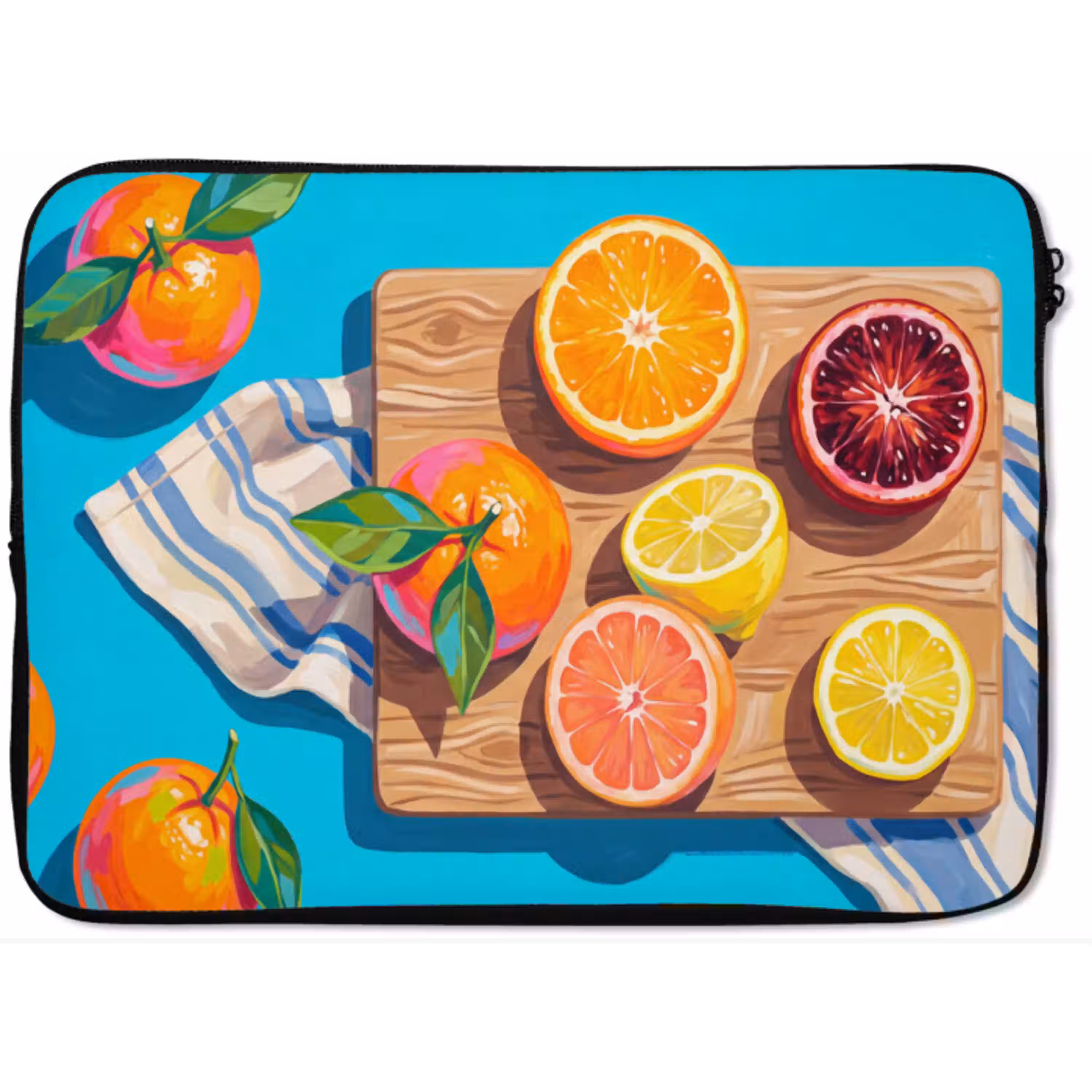 Fruit - Snijplank - Blauw laptophoes neopreen klein -zkaufland3dotto