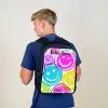 Kleurrijke glimlachexplosie Rugzak - Zwart middel -sfeer8
