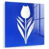 Tulp - Minimalistisch - Bladeren - Wit plexiglas 5mm klein -zzzproduct_nieuw