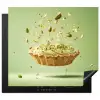 Pistache - Taart - Noten - Eten Inductie beschermer vinyl 3mm middel -3d