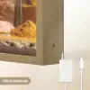 Potjes - Kruiden - Specerijen - Korrels Light Box met batterij (Wandlamp) middel -USP_websiteoplaadbaarNL