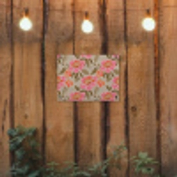 Pioenrozen - Patroon - Roze tuinposter los doek klein 239 -sfeer1