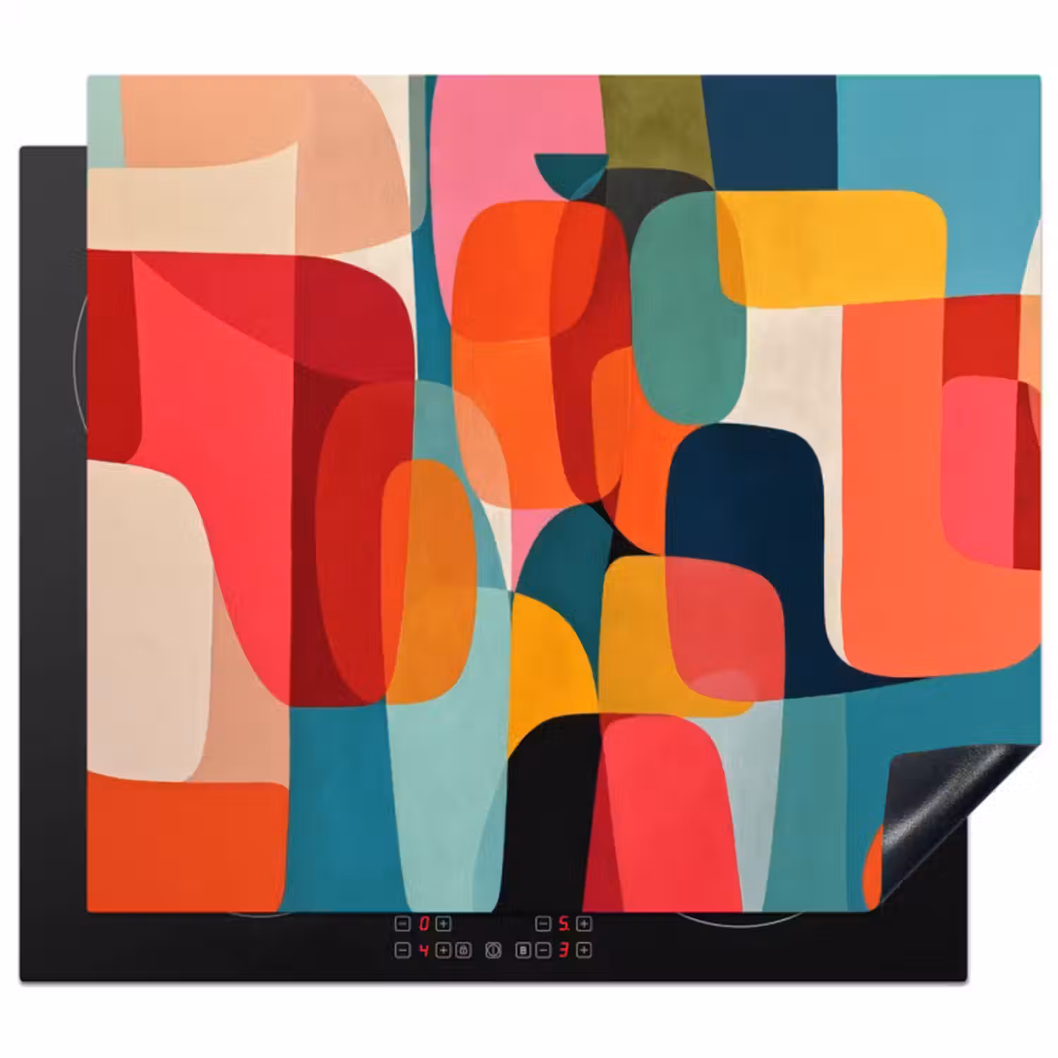 Inductie beschermer - Vormen - Kleurrijk - Abstract - Vlakken