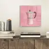 Roze - Mokkapot - Illustratie - Koffie plexiglas 5mm klein -sfeer1
