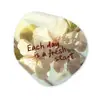 Bloesems - Zonlicht - Quote - Wit Wandcirkel Organisch Plexiglas middel -3d