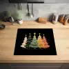 Kerstbomen - Kleurrijk - Lichtjes - Ster Inductie beschermer vinyl 3mm middel -sfeer5