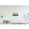 Bloemen - Bakstenen - Kleurrijk textielposter latten blank klein -kinderkamer