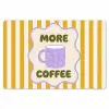More coffee - Geel - Paars - Strepen - Mok Placemat vinyl groot -zzsfeer1_Kitchenyeah-website