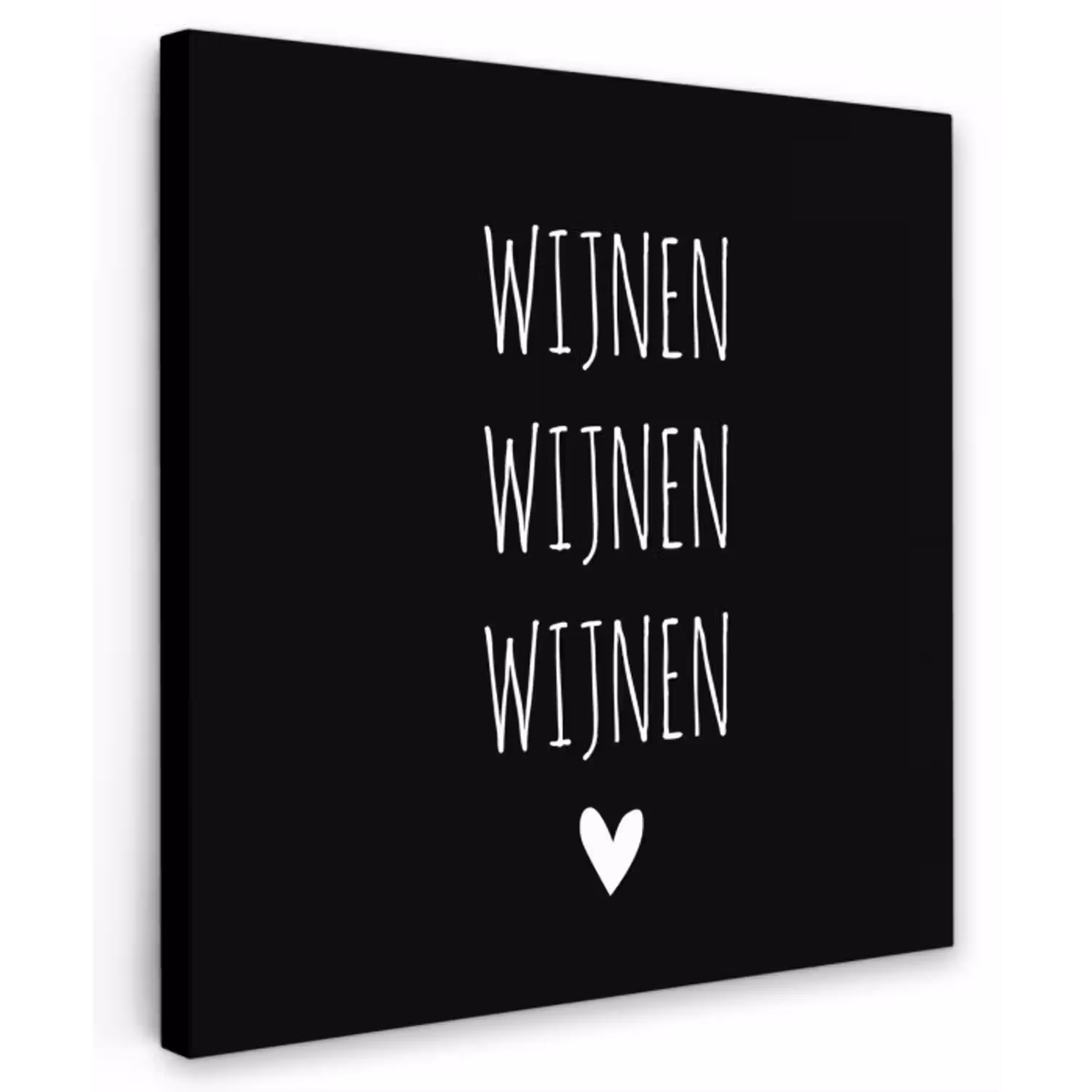 Spreuken - Quotes - Wijnen wijnen wijnen Tuinposter op houten frame 2 cm dik klein -3d