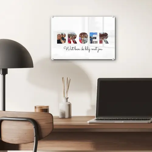 Broer - Lettercollage plexiglas 5mm klein -sfeer6