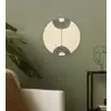 Geometrische bogen - Minimalistisch - Symmetrisch Wandcirkel kunststof plaat 5mm dik klein -sfeer3