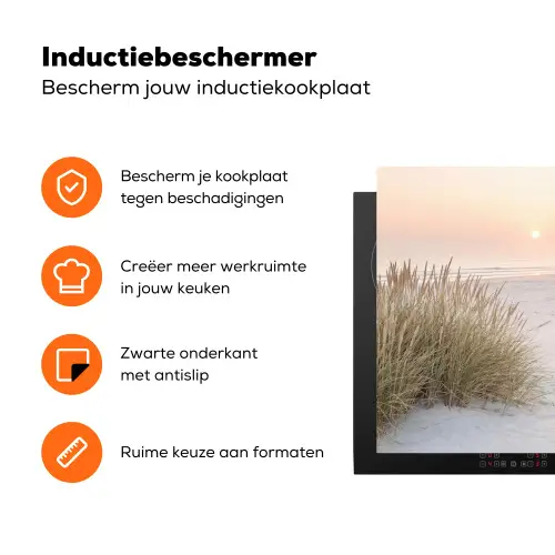 Horizon - Duinlandschap - Zand Inductie beschermer vinyl 3mm klein -zzzzzzz-td-ups