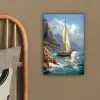 Zeilschip - Zee - Rotsen - Wolken canvas 2cm klein -sfeer3