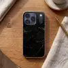 Zwart marmer - Gouden aders - Klassiek Telefoonhoesje iPhone 17 Pro klein -sfeer1