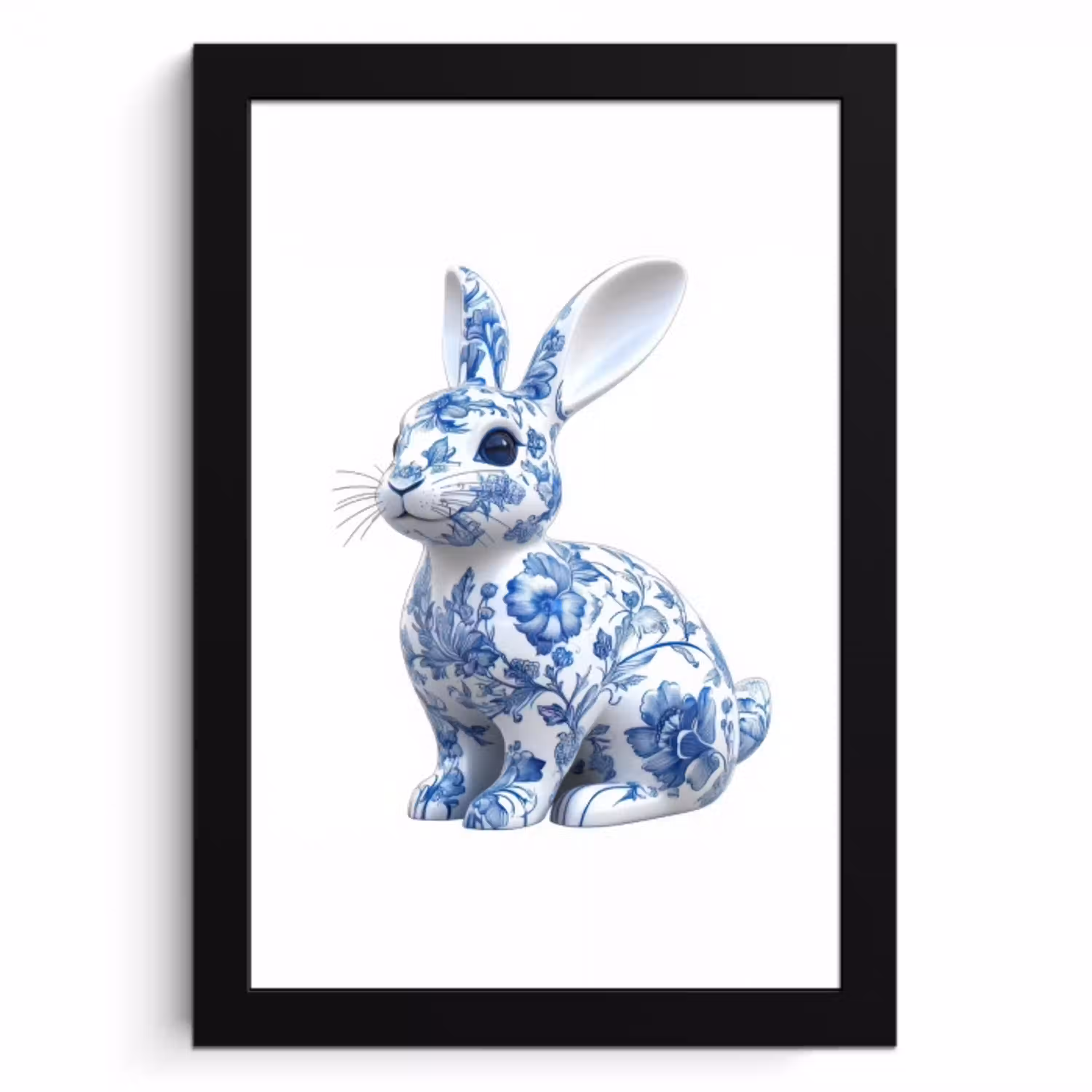 Delftsblauw - Haasje - Wit KitchenYeah - Keuken - Fotolijst klein -3d