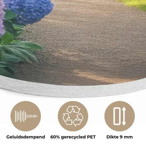 Hortensia- Park - Pad Akoestische PET Vilt - Rond klein -closeup_NL