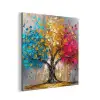 Boom - Kleurrijk - Grijs - Modern aluminium wit klein -3d