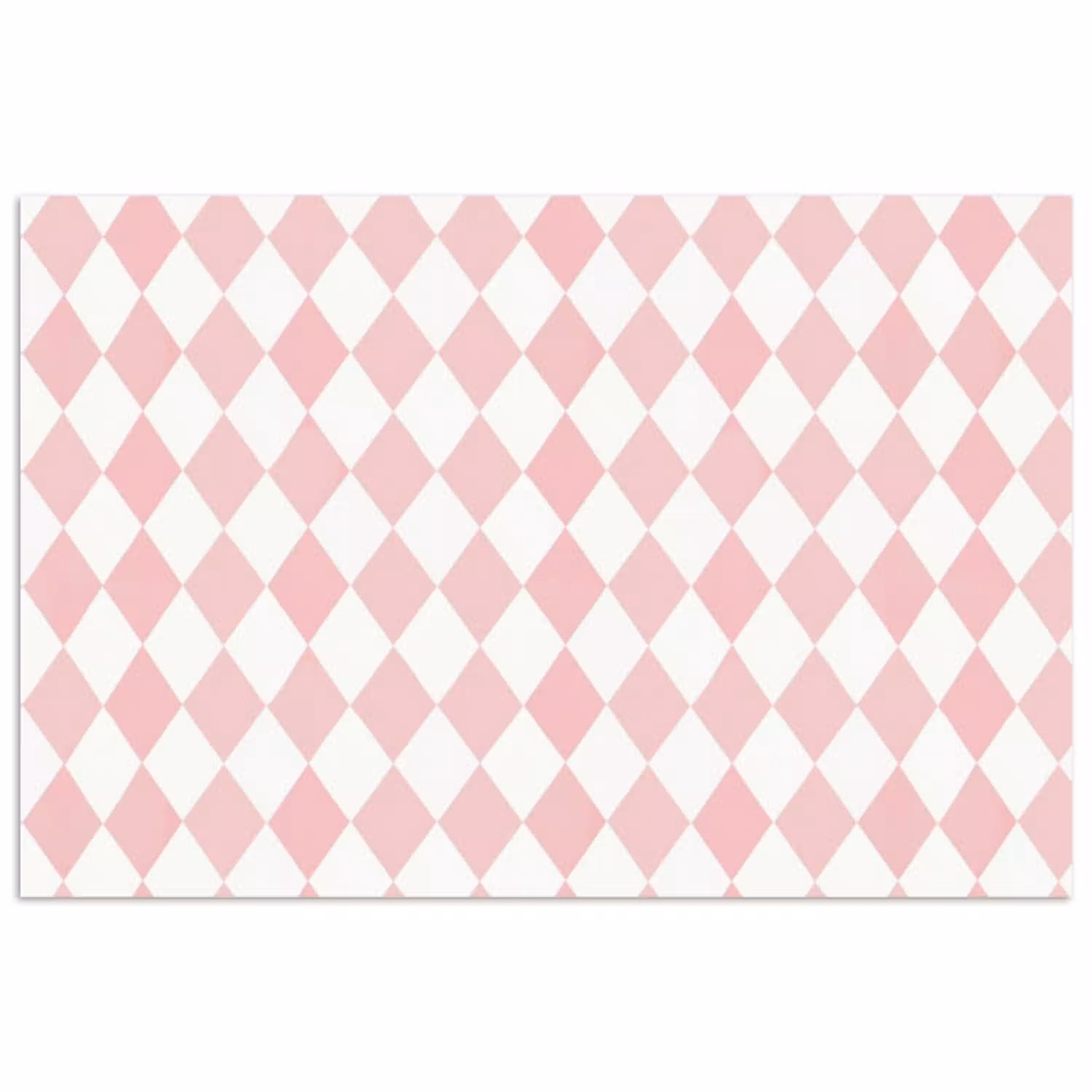 Lichtroze - Ruiten - Geometrisch - Patroon poster papier klein 62 -3d