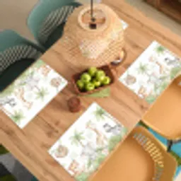 Dieren - Jungle - Pastel Placemat vinyl groot -zzsfeer5_Kitchenyeah-website
