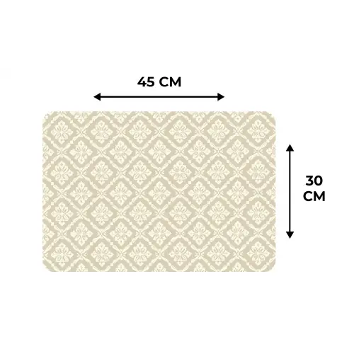 Floraal - Ornament - Beige Placemat vinyl groot 368 -specs