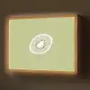 Kiwi - Lijntekening - Minimalistisch - Groen Light Box met batterij (Wandlamp) middel -z3d_website