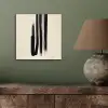 Penseelstreken - Verticaal - Zwart aluminium wit klein -sfeer2