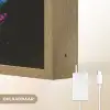 Schotse Hooglander - Graffiti - Kleurrijk - Bloem - Dieren Light Box met batterij (Wandlamp) middel -USP_websiteoplaadbaarNL