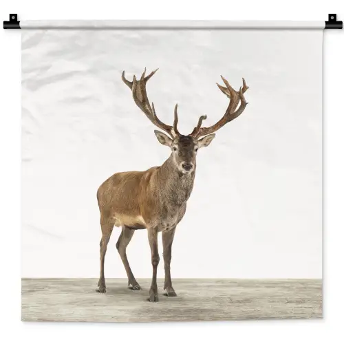Hert - Dieren - Gewei - Kinderen - Meisjes - Jongens Wandkleed katoen klein -zz3d