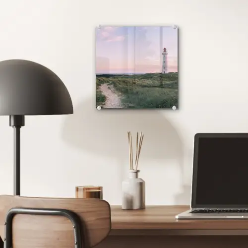 Vuurtoren - Duinlandschap - Zee plexiglas 5mm klein -sfeer6