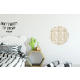Modern - Geometrisch - Beige Wandcirkel aluminium klein 190 -kinderkamer