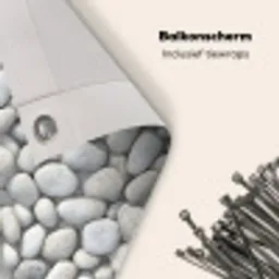 Steentjes - Grijs - Ovaal Balkonbeschermer Duitsland klein 596 -closeup_NL
