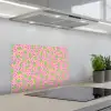 Roze - Streepjes - Groen - Peer keuken achterwand spatscherm klein 900 -3d_schuin
