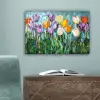 Mozaïek - Veld - Tulpen - Kleurrijk canvas 2cm klein -sfeer4