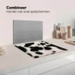 Bont - Textuur - Zwart - Wit Inductie beschermer vinyl 3mm middel -wsfeer7_website