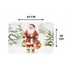 Kerstman- Winter - Sneeuw - Wit - Rood Placemat vinyl groot -specs