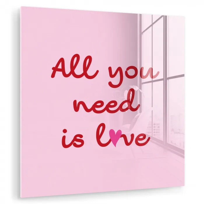 Tekst - Roze - Love - Hart plexiglas 5mm klein -zzzproduct_nieuw