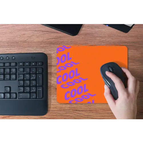 Cool - Paars - Oranje muismat rubber klein -toetsenbord