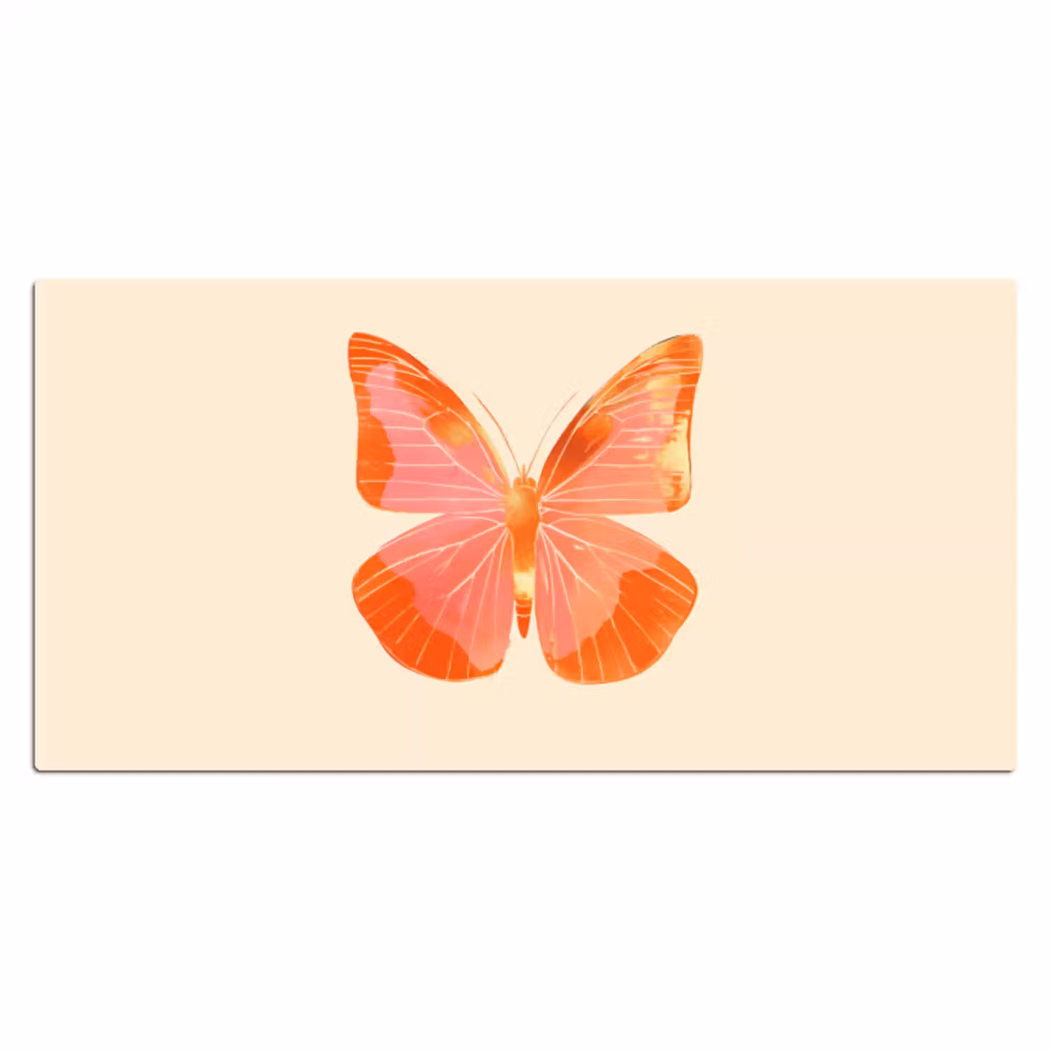 Bureau onderlegger - Vlinder - Minimalistisch - Roze