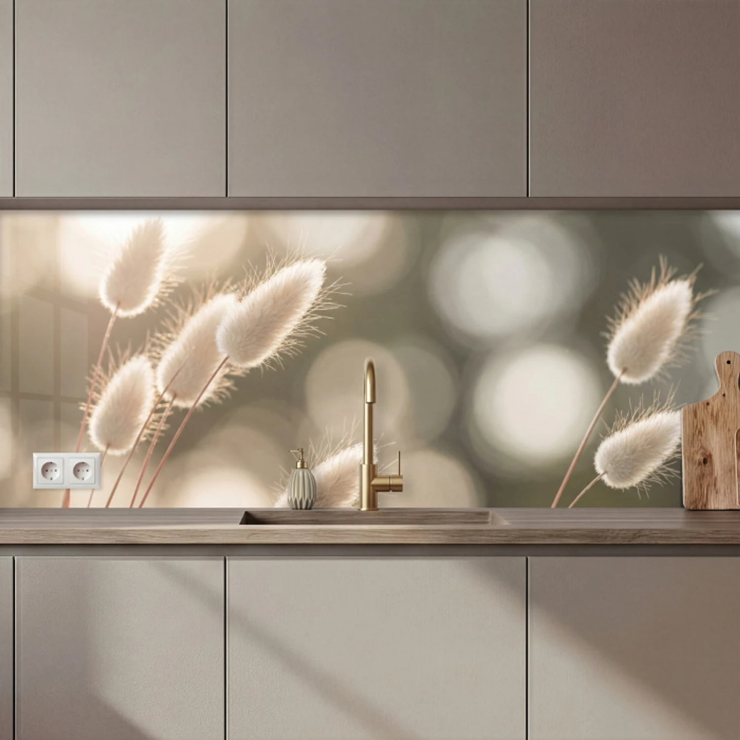 Hazestaartgras - Wit - Zonlicht keuken achterwand 2 middel zz_3dshopping