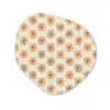 Madelief - Patroon - Oranje Wandcirkel Organisch Forex 3mm klein 629 -3d