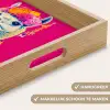 Lama - Kimono - Bloemenkrans - Felroze Dienblad Rechthoek middel -USP_HandgreepNL