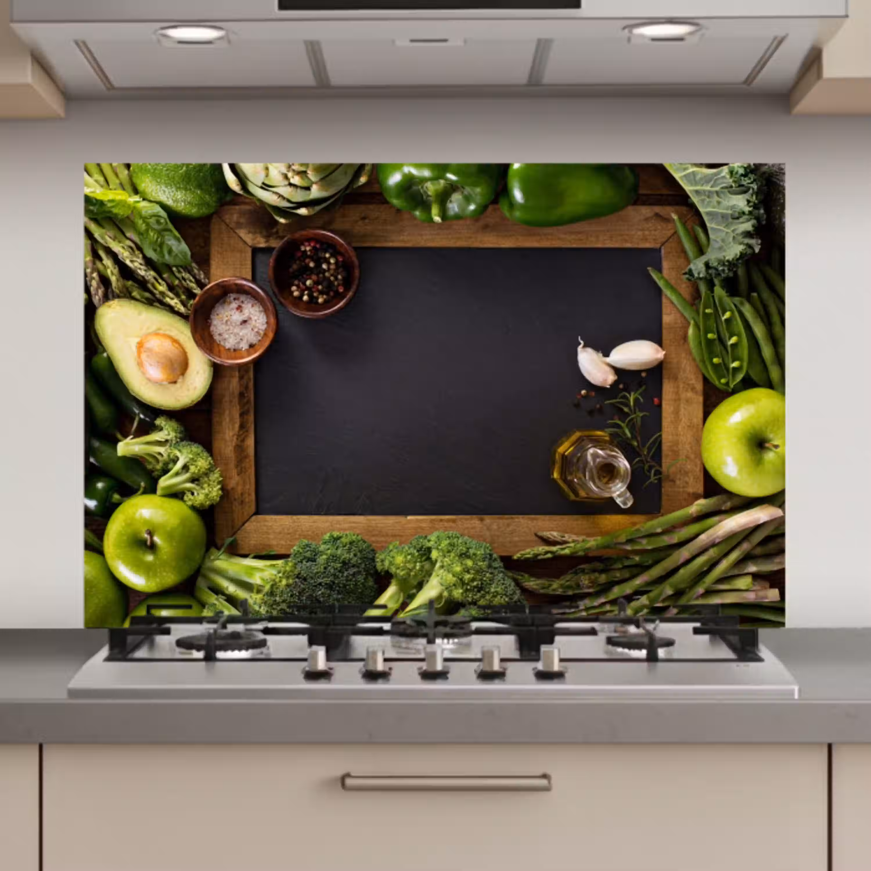 Fruit - Krijtbord - Groente keuken achterwand spatscherm klein -3d_website
