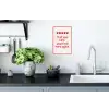 Tekst - Rood - Hartjes Muursticker klein -keuken