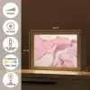 Goud - Marmer - Roze Light Box met kabel (Tafellamp) klein -USP_NL
